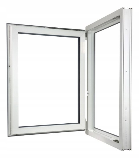 OKNO PCV 800 x 1300 RU/L BIAŁE TRZY SZYBY