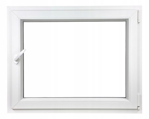 OKNO PCV 800 X 500 RU/P BIAŁE TRZY SZYBY