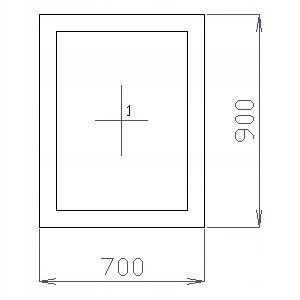 OKNO PCV 70 X 90 / 700 x 900 FIX 2 X ZŁOTY DĄB