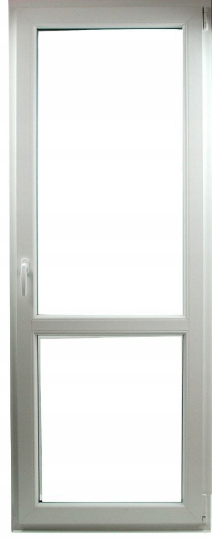 OKNO PCV 85 x 215 / 850 X 2150 mm R BIAŁE BALKON