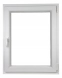 ALUCON OKNO PCV 800 x 1000 mm / 80x100 cm Zewnętrzny Złoty Dąb Prawe