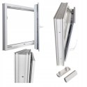 ALUCON OKNO PCV 800 x 1000 mm / 80x100 cm Zewnętrzny Złoty Dąb Prawe