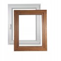 ALUCON OKNO PCV 800 x 1400 mm / 80x140 cm Zewnętrzny Złoty Dąb Prawe