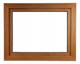 ALUCON OKNO PCV 900 x 700 mm / 90x70 cm Zewnętrzny Złoty Dąb Prawe