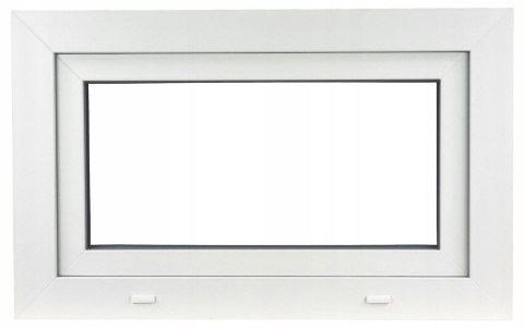 OKNO PCV 90x45 / 900x450 UCHYLNE BIAŁE 2 Szyby 76mm