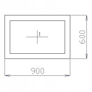 OKNO PCV 90 X 60 / 900 x 600 mm FIX BIAŁE 24H